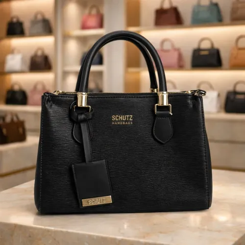Bolsa Feminina Média Estilo Schutz Handbag com Alça em Couro Sintético