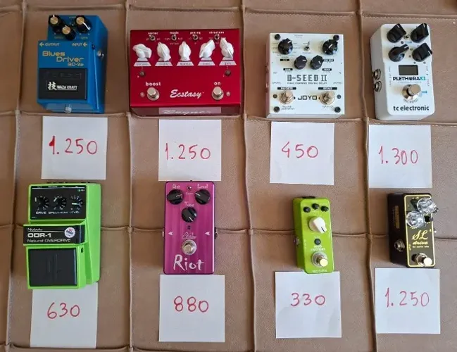 Pedal Drive, Distorção, Delay e Modulação