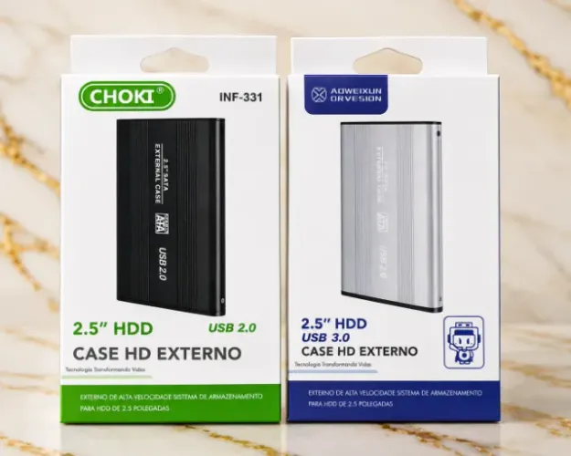 CASES PARA HD/SSD 2,5" - USB 2.0 E USB 3.0 | CHOKI
