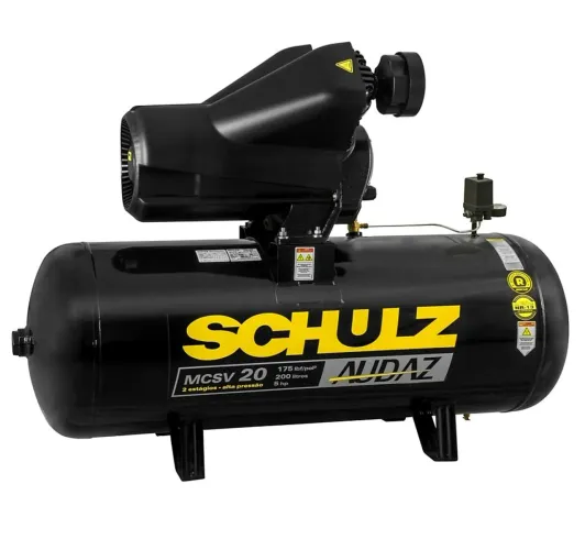 Compressor Industrial 20 Pés 200 Lt SCHULZ AUDAZ de Pistão MCSV20 AP Trifásico 220/380V
