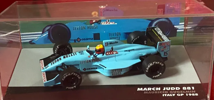 Mauricio Gugelmin March Judd 881Italy GP 1988 Lendas Do Automobilismo Brasileiro 1/43