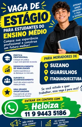 VAGAS DE EMPREGO PARA ESTUDANTES