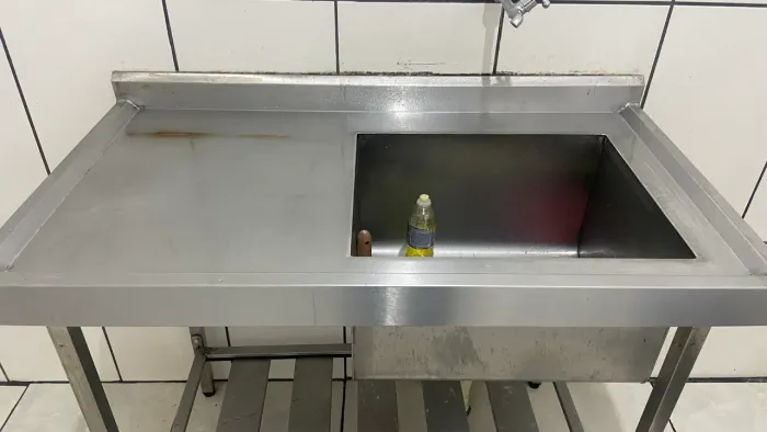 Pia inox cuba funda 110x60