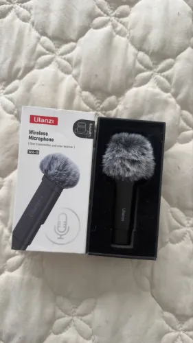Microfone lapela sem fio Ulanzi, entrada Lightning