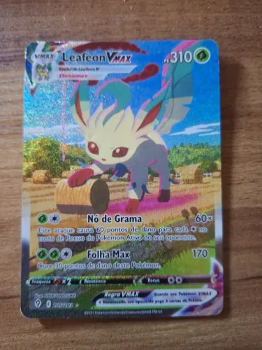 Carta Leafeon vmax alt art (MP)  (inclui brinde de 25 cartas)