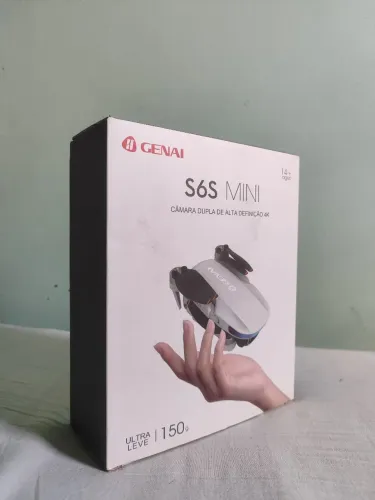 Drone S6S Mini Genai GPS Brushless - Câmera Dupla 4K (Ultra Leve 150g)