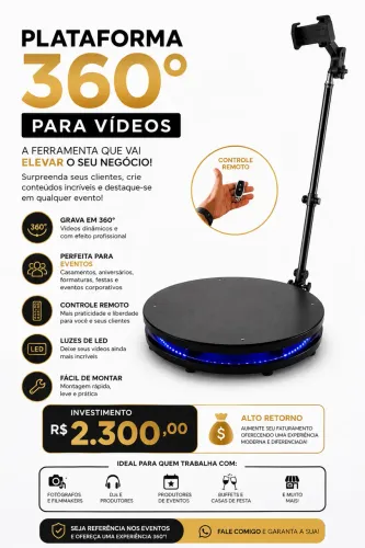 Plataforma 360° profissional para vídeos 