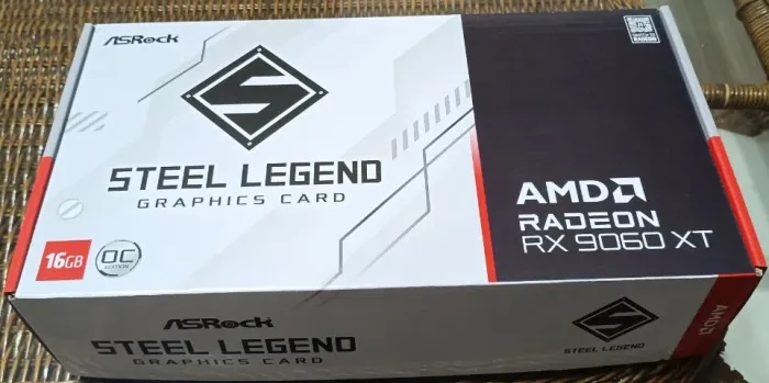 Placa de Vídeo RX 9060 XT Steel Legend 16GB Triple Fan