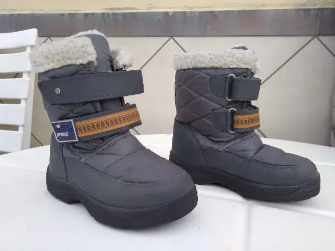 Bota De Neve Infantil Hpokle Tamanho 18cm De Palmilha
