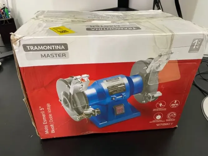 Moto Esmeril Bancada 1/2hp-6 368w Tramontina Com Chave Seletora