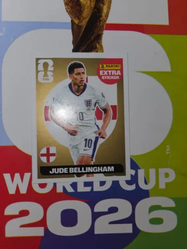 Figurinha  2026 JUDE BELLINGHAN OURO EXTRA 
