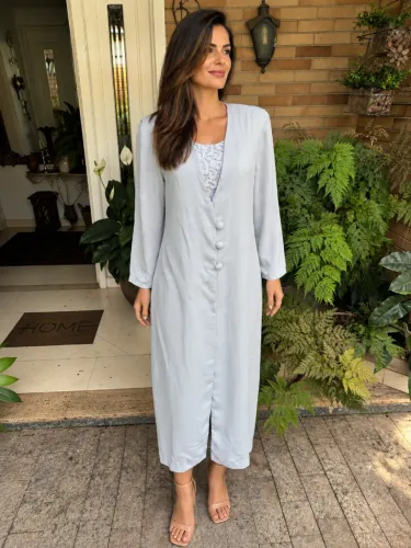 VESTIDO Vintage Sobreposto TAMANHO 42