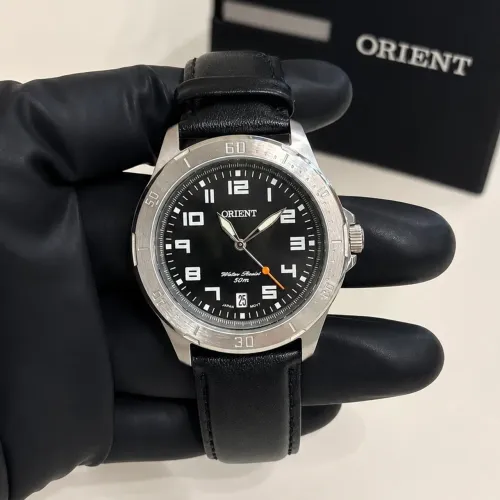 Relógio orient pulseira de couro novo original 