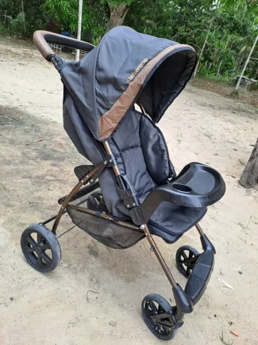 Vendo carrinho de bebê tapete música e ninho