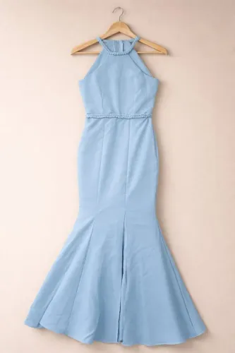 Vestido de Festa Longo Azul Serenity Sereia - Usado apenas uma vez. Estado excelente