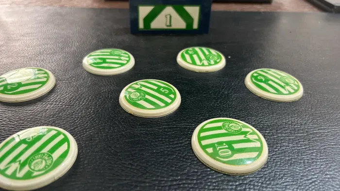 Jogo de Botão Palmeiras Brianezi 4ª Fase Modelo Camisa - Colecionador