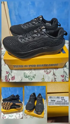 Tênis Olympikus Nuvem Masculino<br><br>Preto+Chumbo