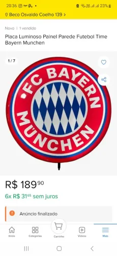 Placa luminoso bayern