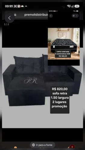 sofa retrátil 1.50 largura