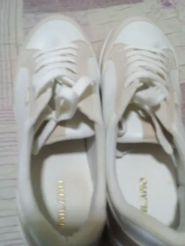 Tenis branco com bege Número 37 da Milano