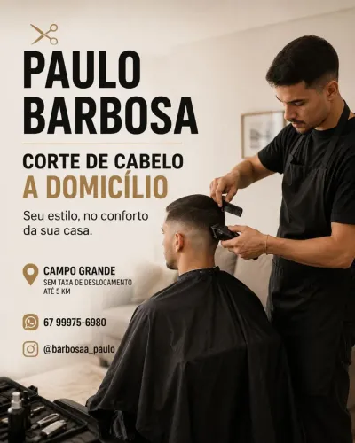 Corte de cabelo a domicílio 