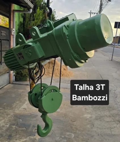 Talha eletrica 3 ton Bombozzi - no estado