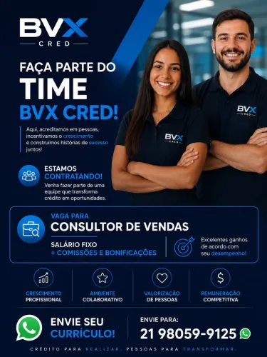 VAGA PARA CONSULTOR DE VENDAS