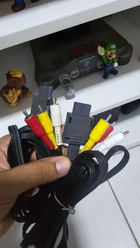 02 Cabos Av Composto Nintendo 64 Snes Original