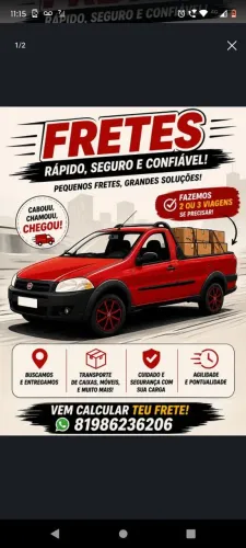 Faço frete/mudança vamos negociar o valor fala comigo 