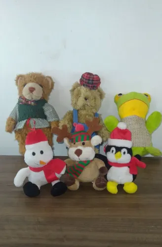 Bichos de pelúcia fofinhos 