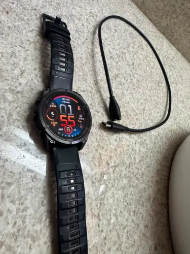 Relógio Garmin Fênix 8, 51mm, Amoled, Titanium