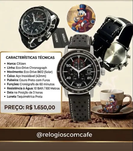 Citizen Eco-Drive Chronograph Aviator