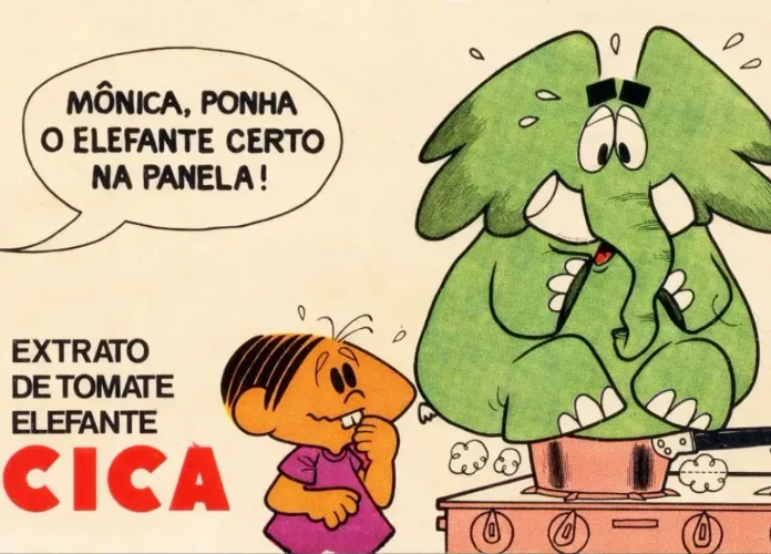 Cartaz Jotalhão e mônica da CICA anos 70