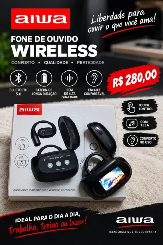 Fone de ouvido Aiwa 