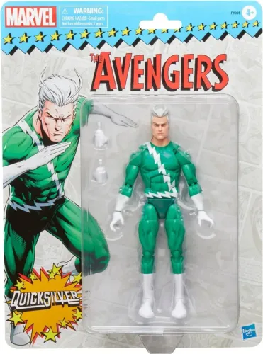 Marvel Legends Retro Quicksilver Avengers verde