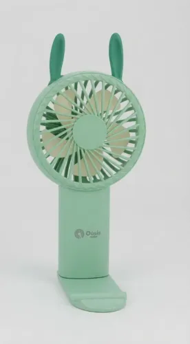 Mini Ventilador Portátil De Mão Recarregável Usb Com Base