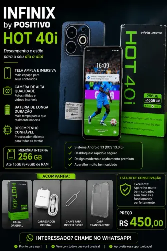 Celular Infinix by Positivo Hot 40i 