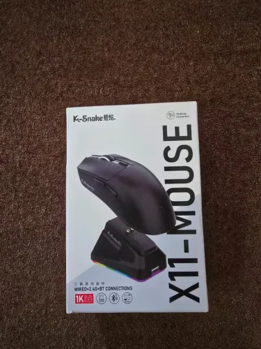 Mouse ksnake x11 (semelhante ao attack shark x11) preto lacrado