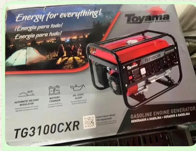 Vendo gerador de energia Toyama modelo TG3100CXR, novo na caixa, nunca usado. 