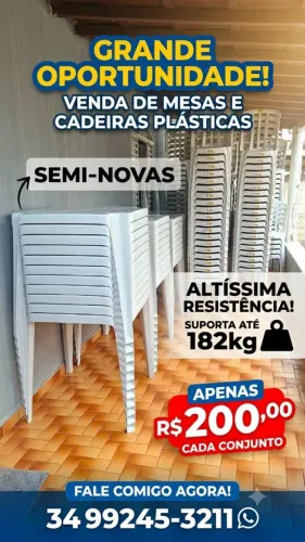 vende-se mesas e cadeiras