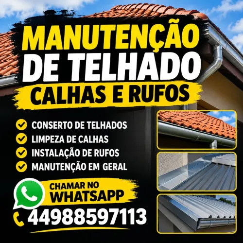 Faço manutenção em telhado