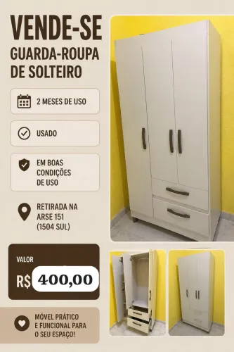 Guarda roupa solteiro