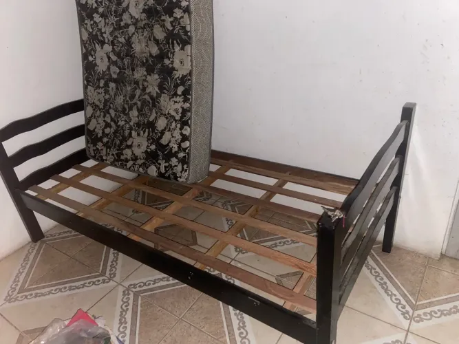 Cama Beliche 100% Madeira Cor Preta