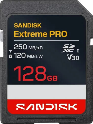 SanDisk Extreme PRO SD 128GB V30 - Lacrado