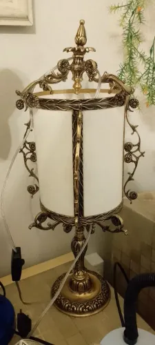 Lustre e abajur de ferro