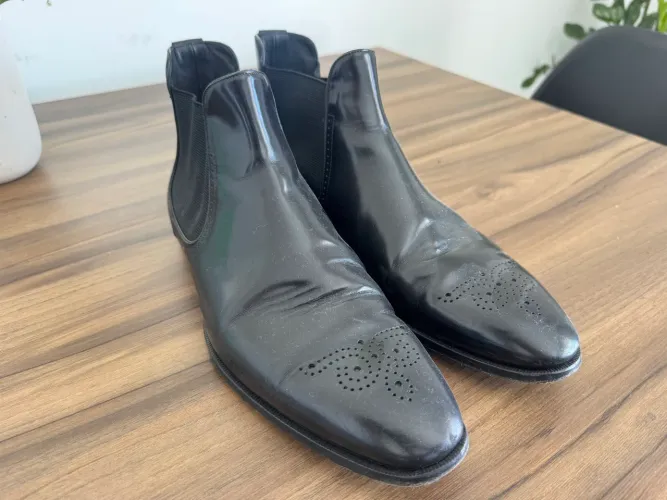 Bota masculina Burberry couro original