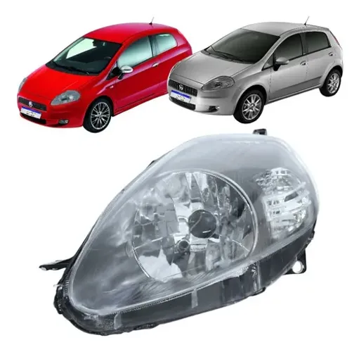 Farol Fiat Punto 2007 2008 2009 2010 2011 2012 Esquerdo Esquerdo/motorista