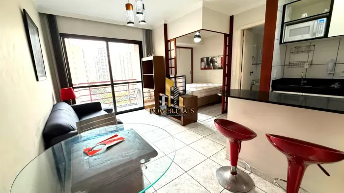 Apartamento Mobiliado para Locação em Moema| Prime Boulevard | 1 Dormitório | 1 Vaga de Ga