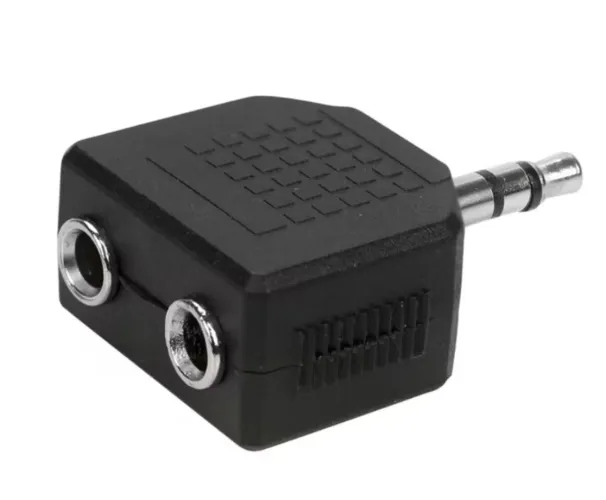 Adaptador de Áudio P2 Macho x 2 P2 Fêmea duplicador de áudio