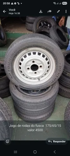  Vendo Jogo de rodas do fusca  completo!,  